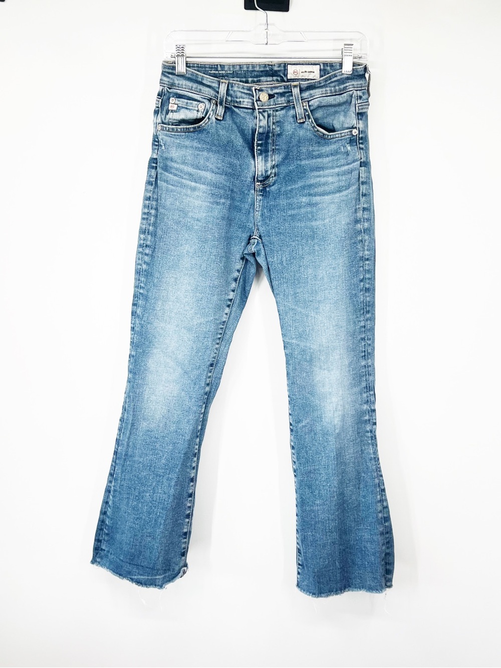 AG Adriano Goldschmied Farrah Boot Crop Jeans High Rise